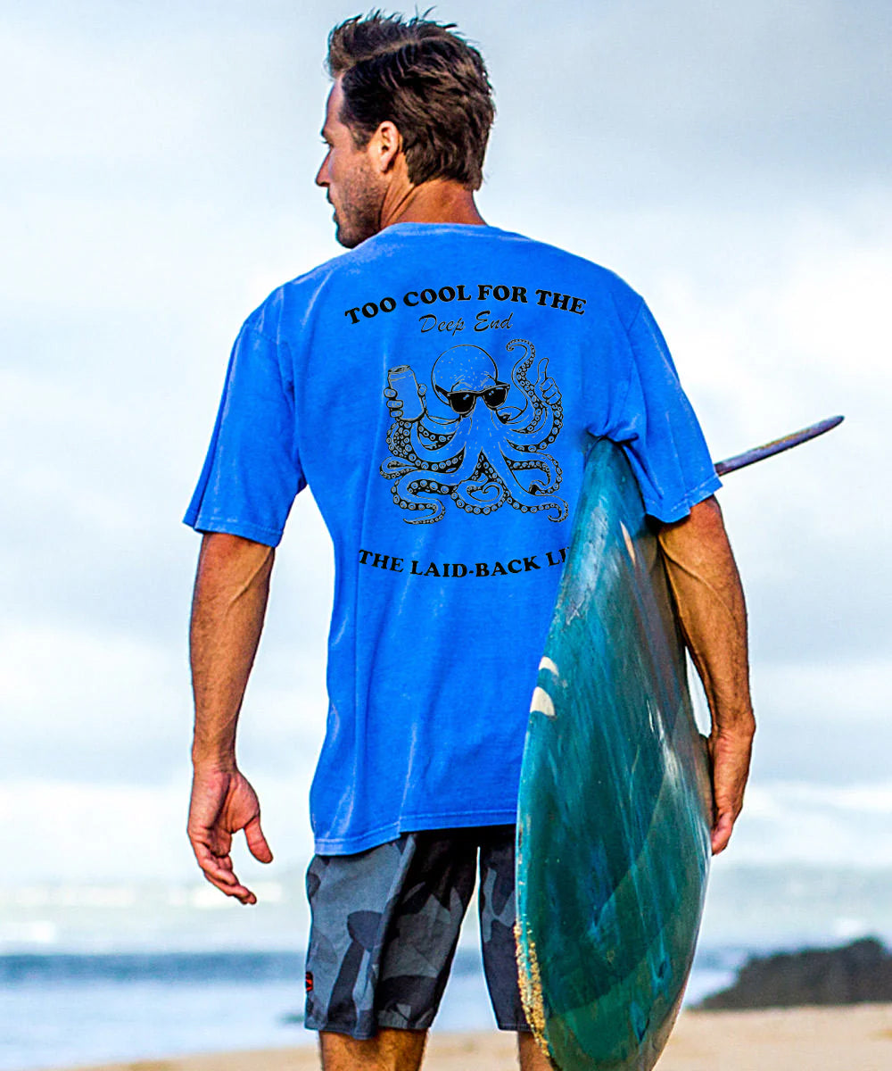 Vacation The Octopus Men's Cotton T-shirt