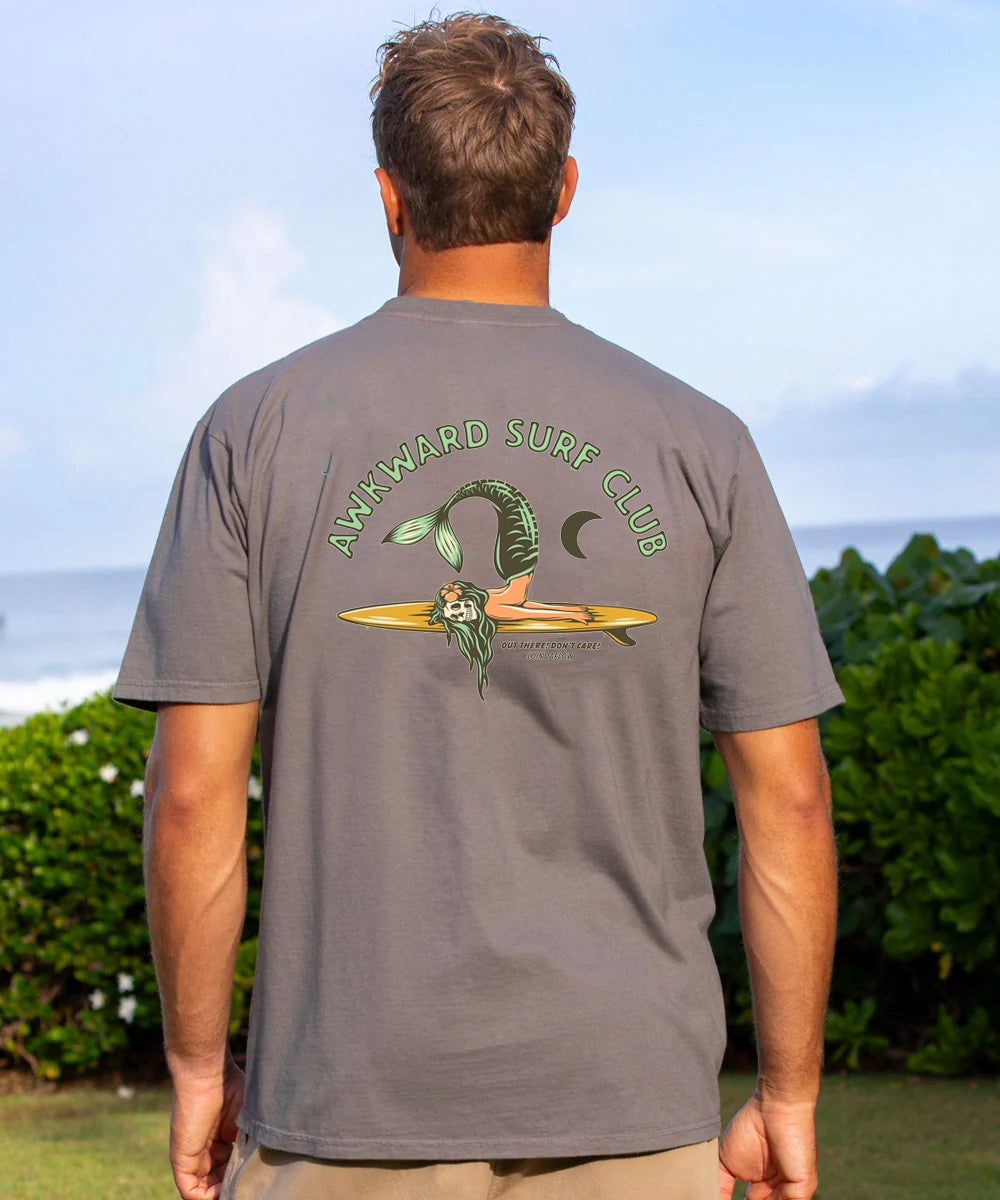 Vacation Awkward Surf Clue Mermaid Men's Cotton T-shirt