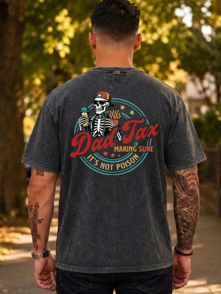 The Dad Tax Funny Washed Men's T-shirt