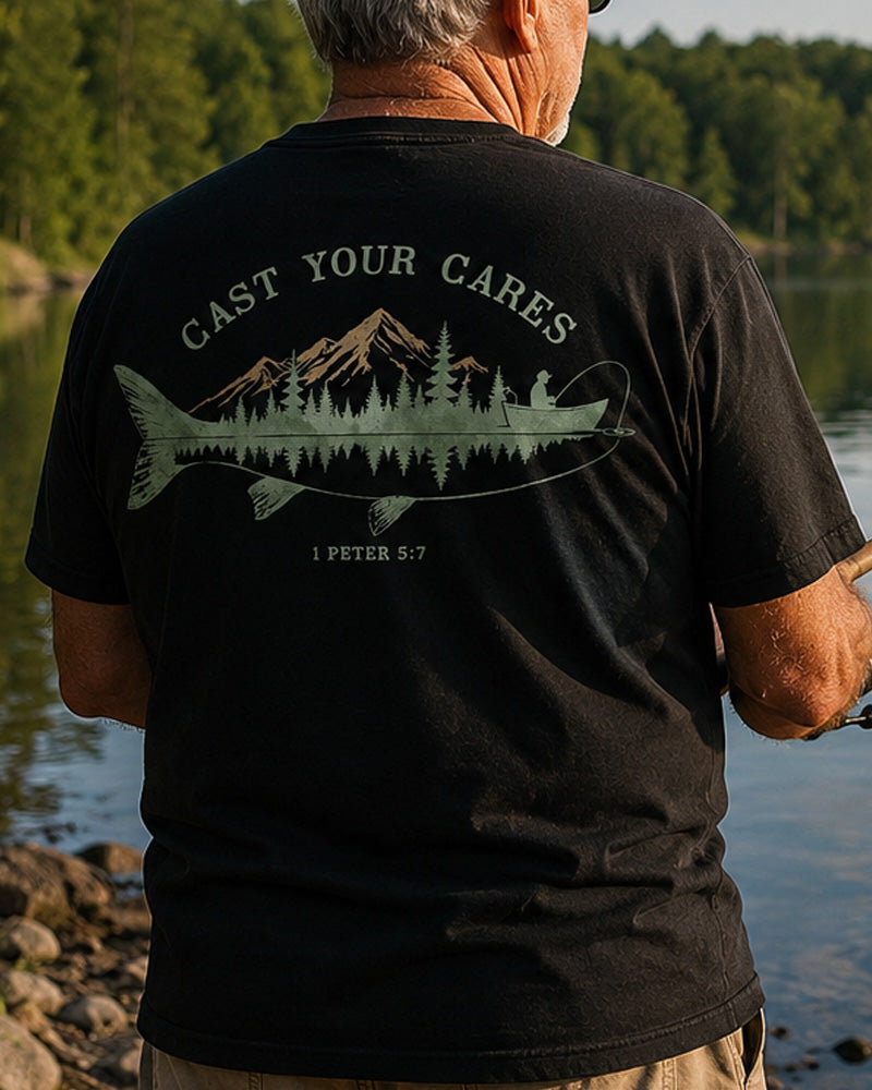 Cast Your Cares Men's T-shirt