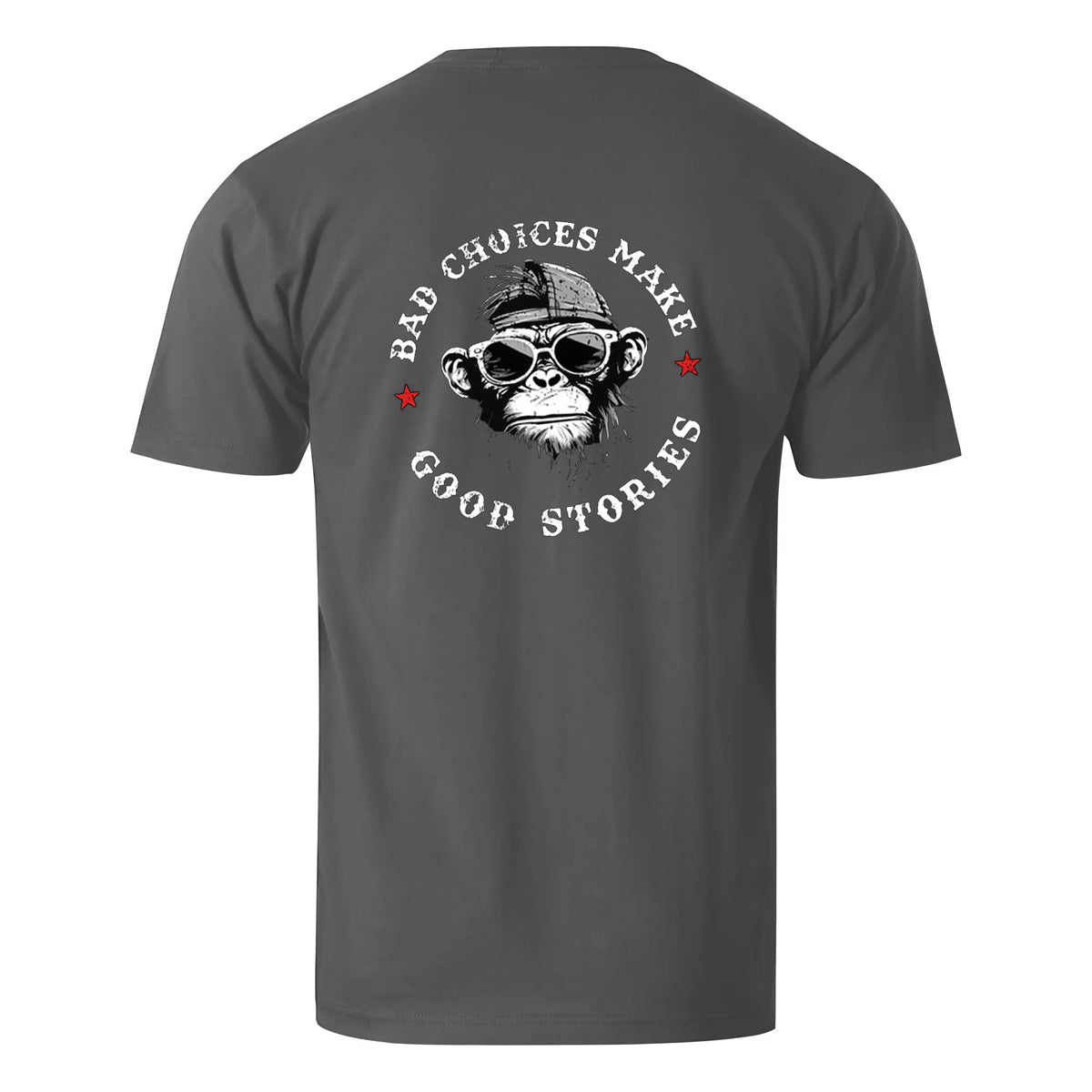 Vacation Bad Chooses Make Good Stories Gorilla Men's Cotton T-shirt