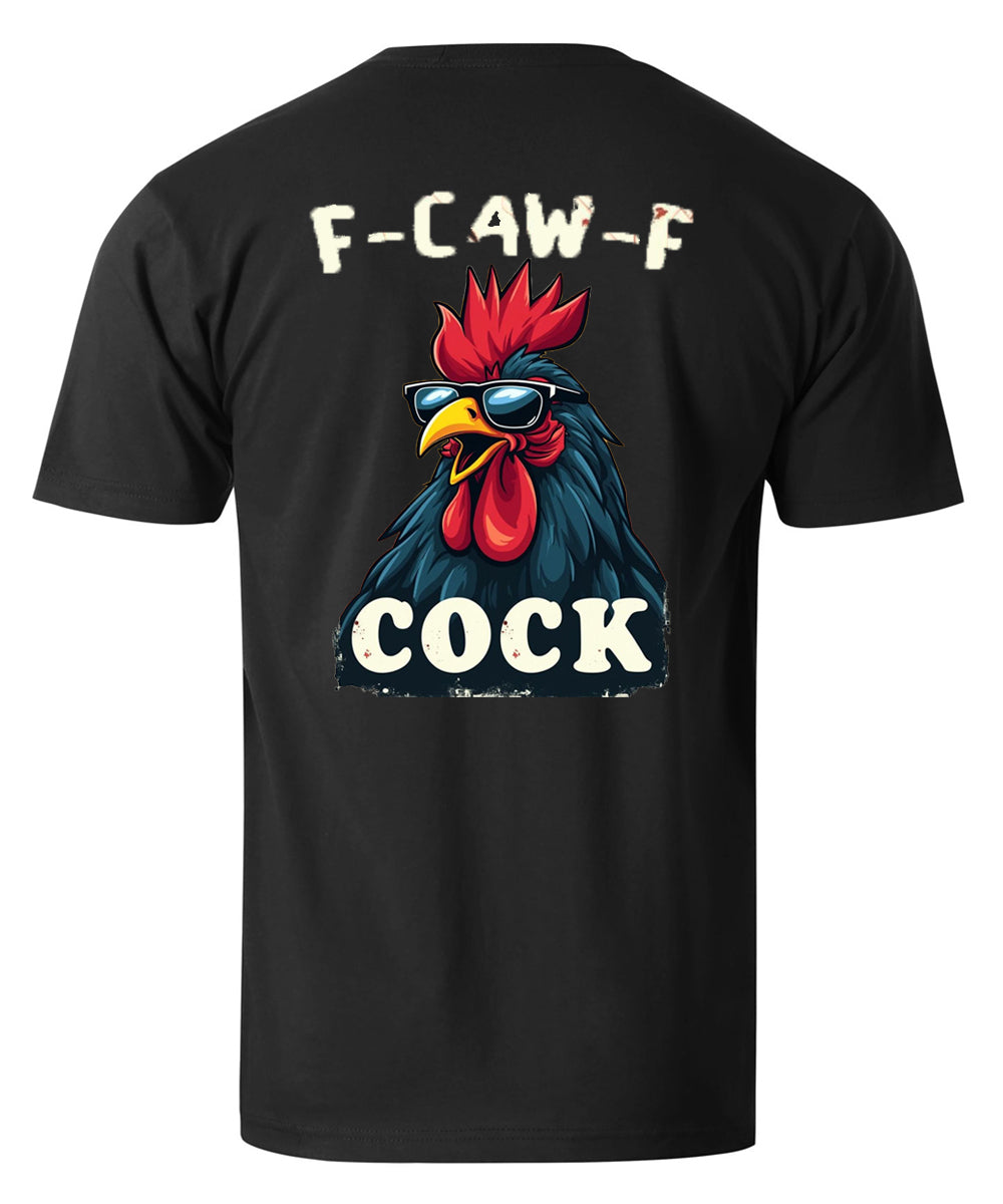 F-Caw-F Cool Rooster Men's Cotton T-shirt