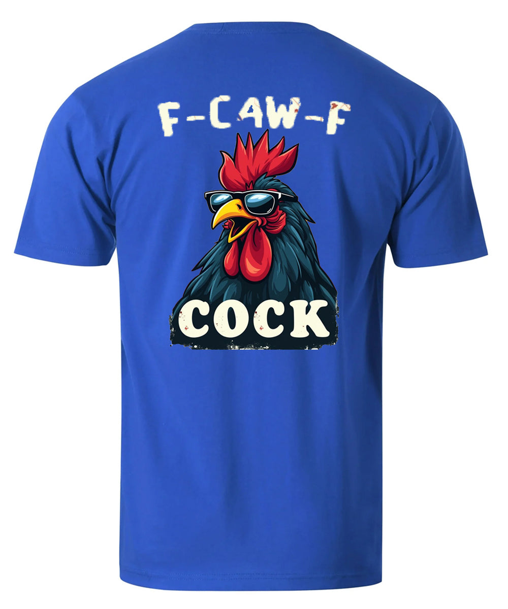 F-Caw-F Cool Rooster Men's Cotton T-shirt