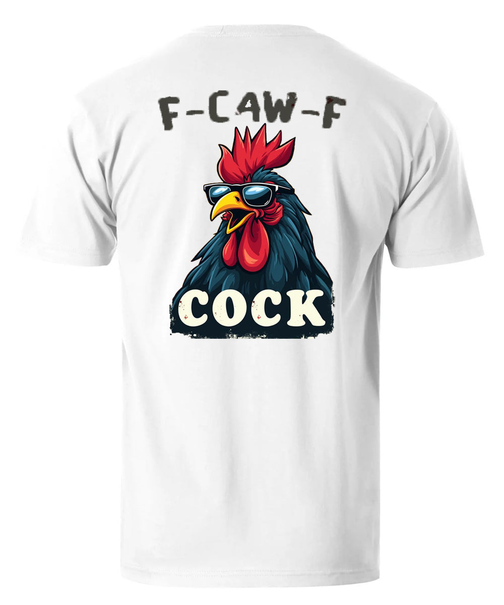 F-Caw-F Cool Rooster Men's Cotton T-shirt