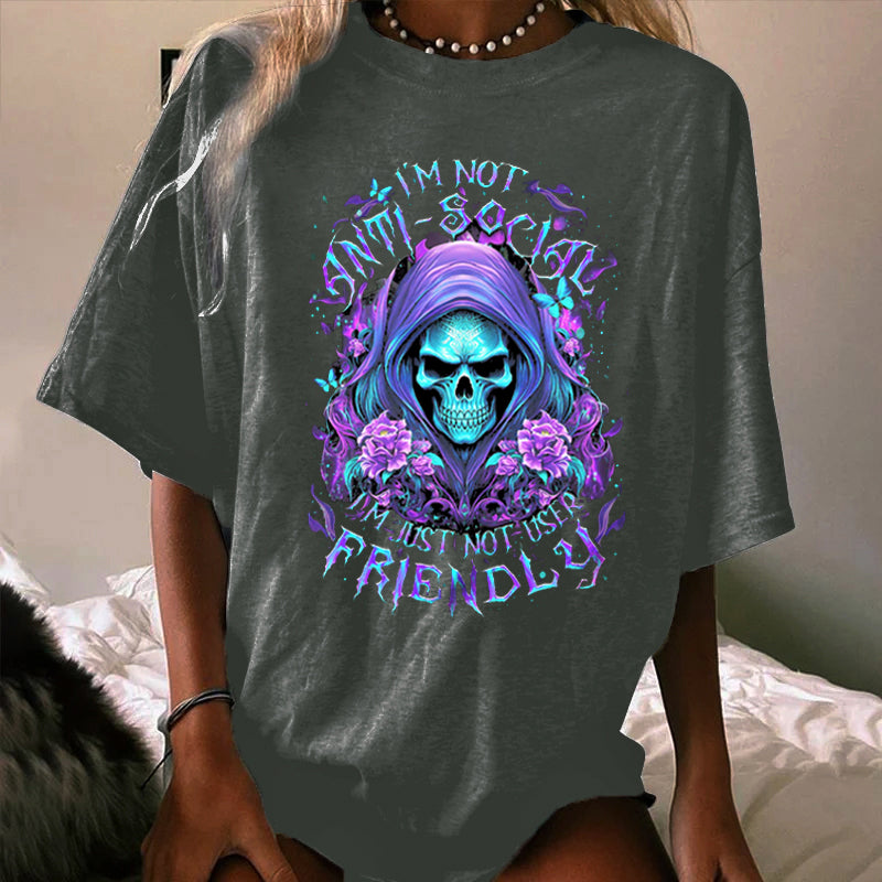 I'M NOT ANTI-SOCIAL WOMEN'S T-SHIRT