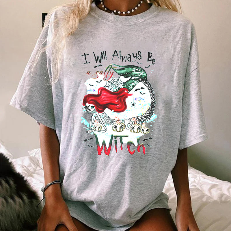 SALTY WITCH MERMAIDE ALL OVER PRINT WOMEN'S T-SHIRT