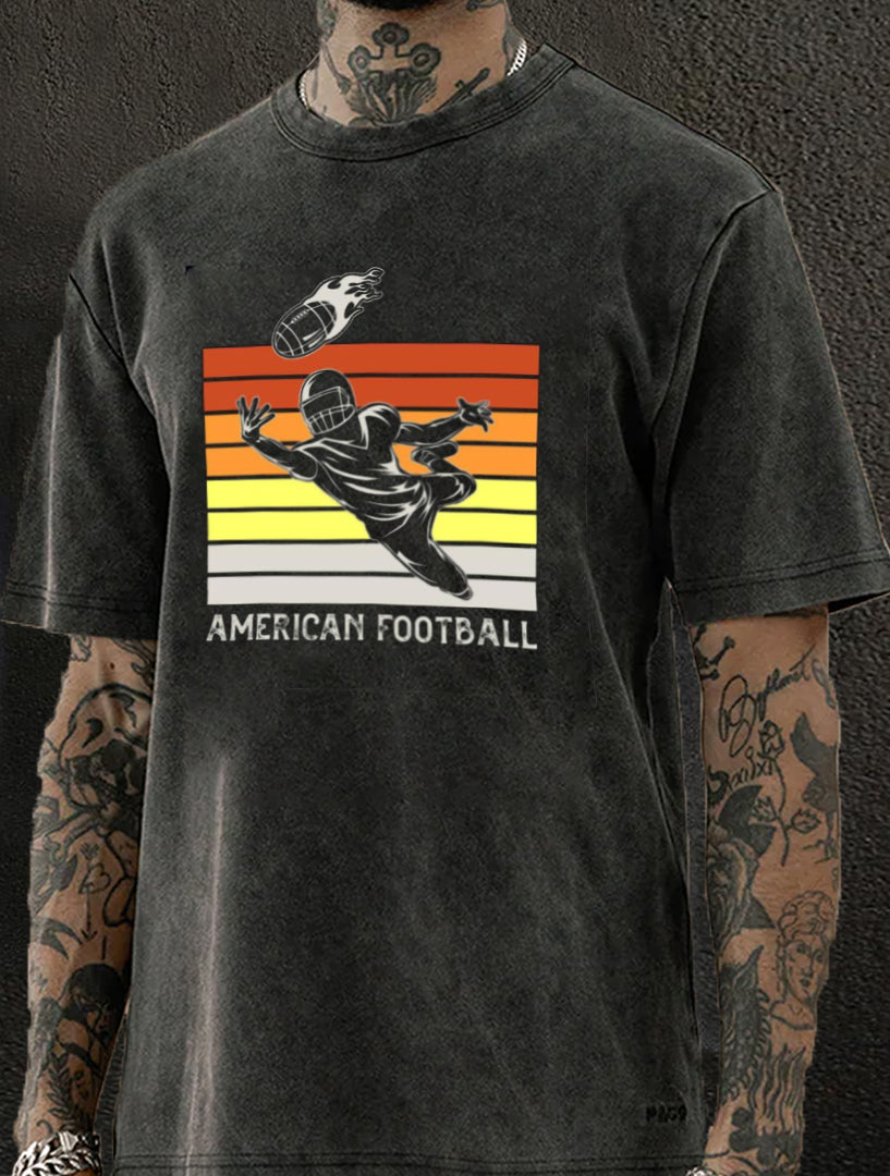 American Football Washed Men's T-shirt