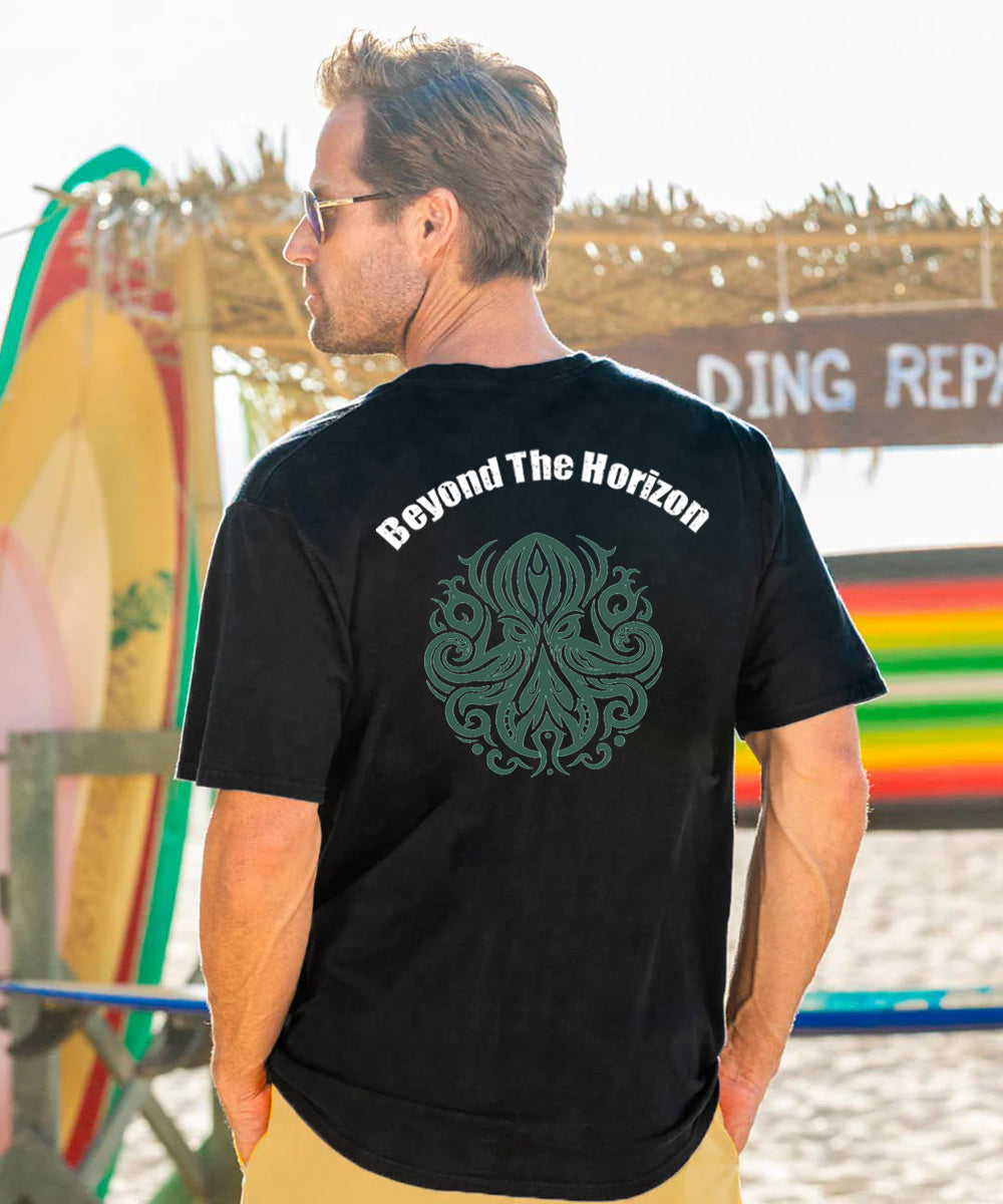 Beyond The Horizon Squidward Men's Cotton T-shirt