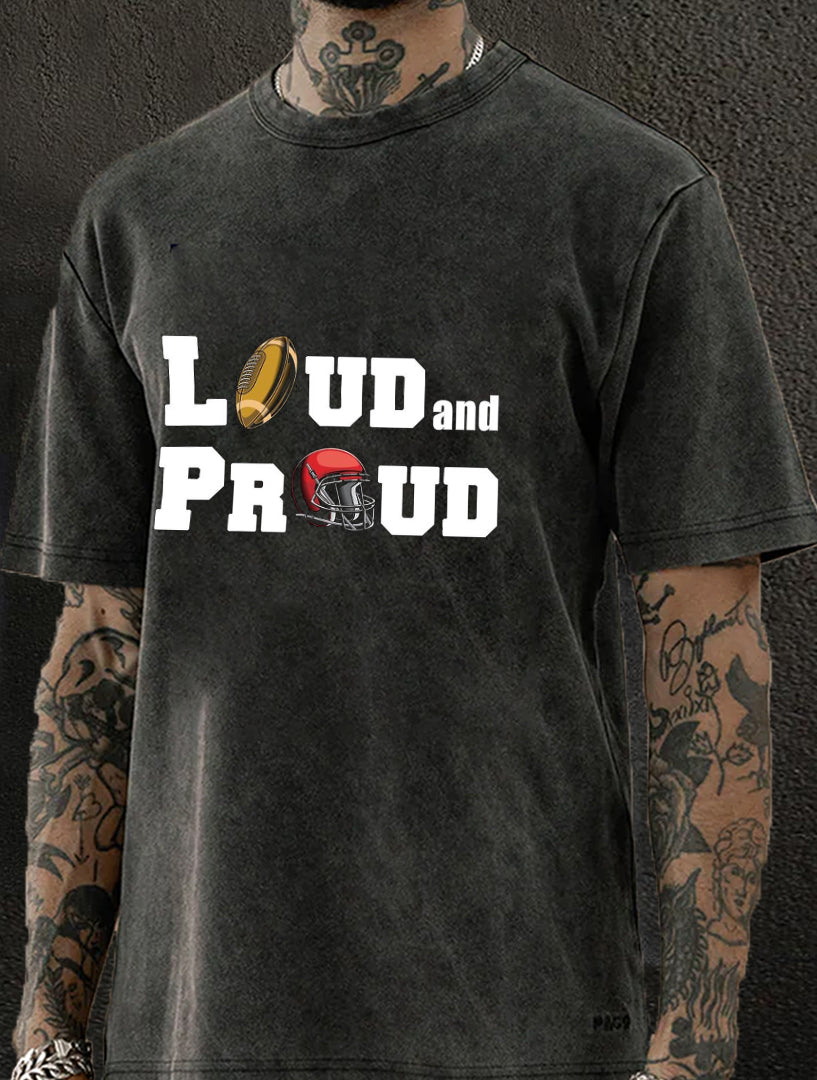 Loud And Plaud Washed Men's T-shirt