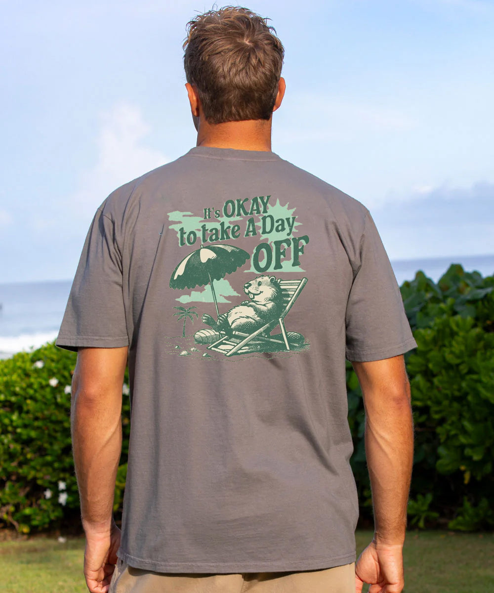 Vacation It's Okay To Take A Day Off Men's Cotton T-shirt