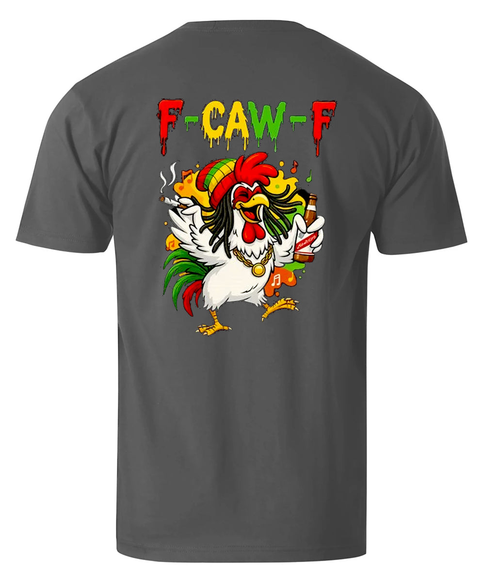 F-Caw-F Party Rooster Men's Cotton T-shirt