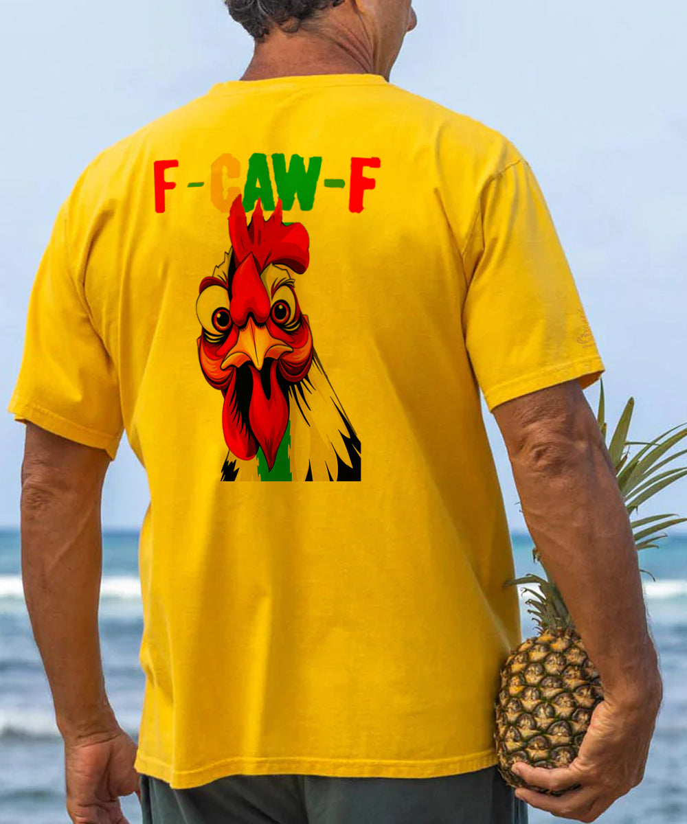 F-Caw-F Serious Rooster Men's Cotton T-shirt