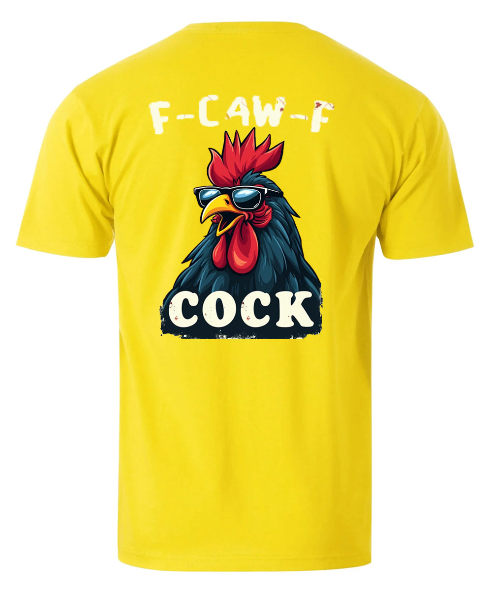 F-Caw-F Cool Rooster Men's Cotton T-shirt