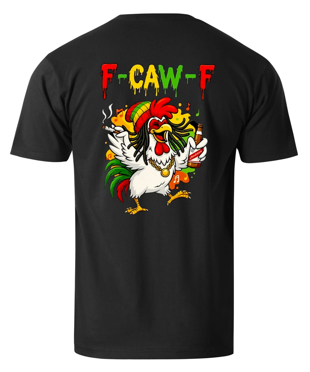 F-Caw-F Party Rooster Men's Cotton T-shirt