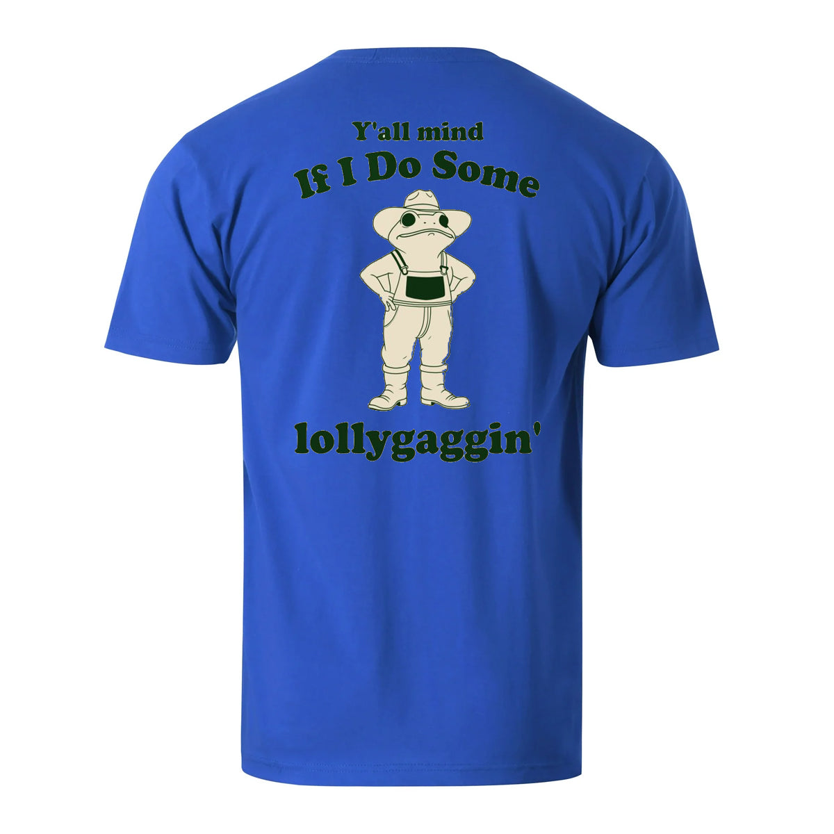 Vacation Cowboy Frog Y'all Mind lf l Do Some Lollygaggin' Men's Cotton T-shirt