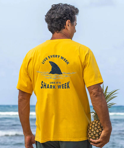 Vacation Live Every Week, Like It's Shark Week Men's Cotton T-shirt