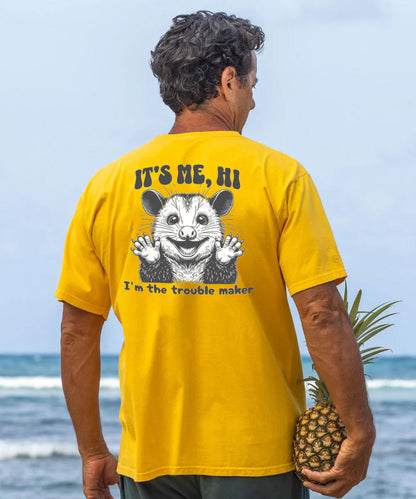 Vacation It's Me, Hi. I'm The Trouble Maker Men's Cotton T-shirt