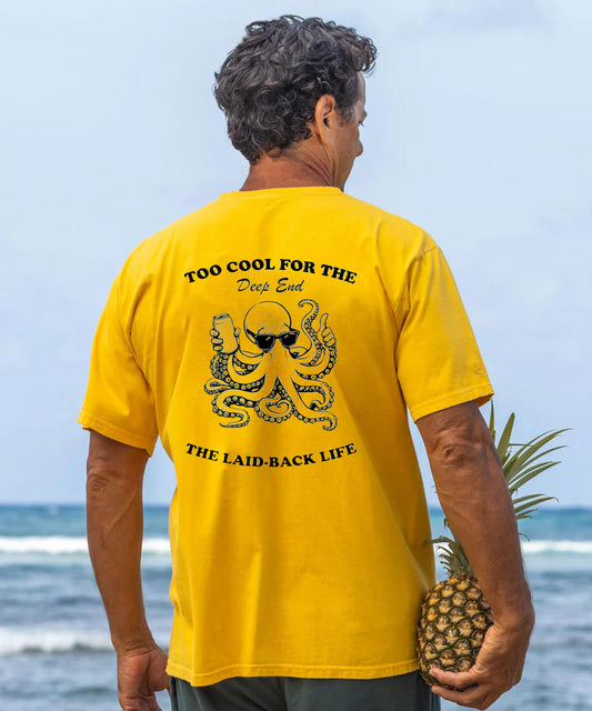 Vacation The Octopus Men's Cotton T-shirt