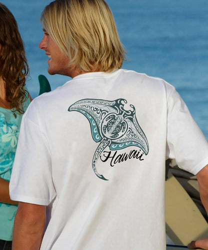 Vacation Manta Hawaii Sea Men's Cotton T-shirt