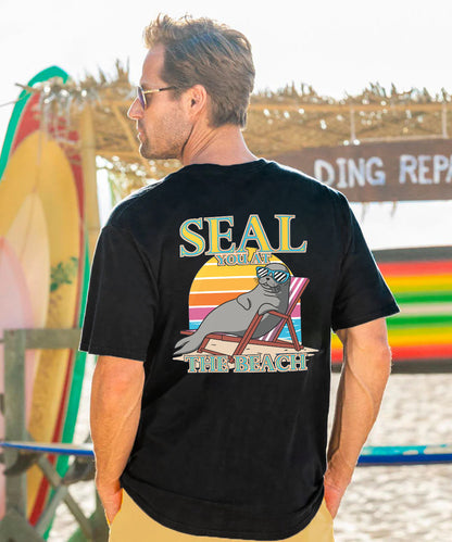 Vacation Seal You At The Beach Men's Cotton T-shirt