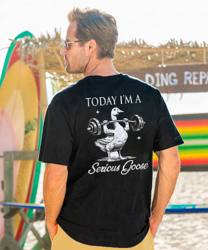 Vacation Today I'M A Serious Gooes Men's Cotton T-shirt