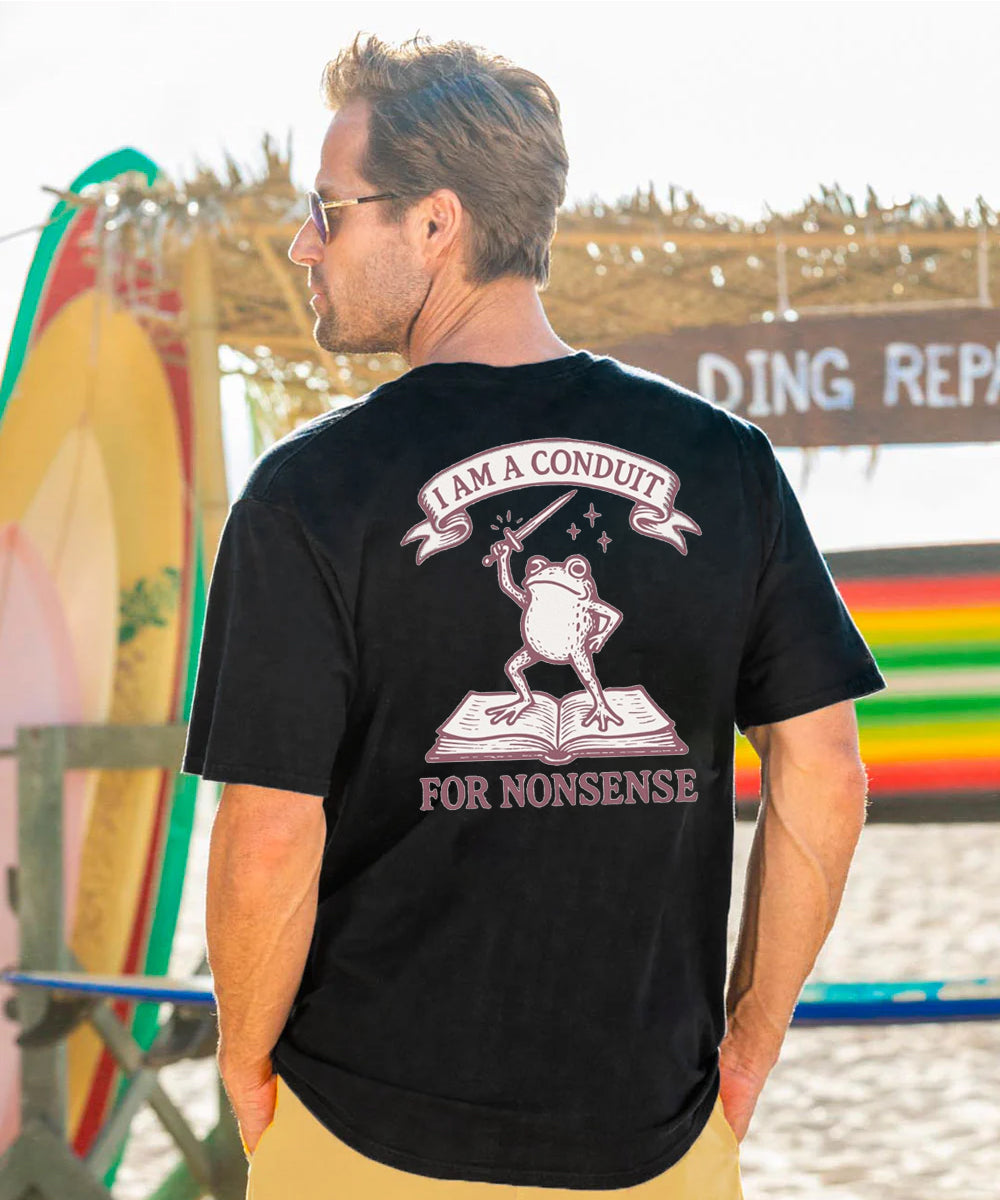 Vacation I Am A Conduit For Nonsence Men's Cotton T-shirt