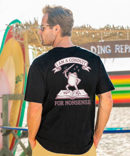 Vacation I Am A Conduit For Nonsence Men's Cotton T-shirt