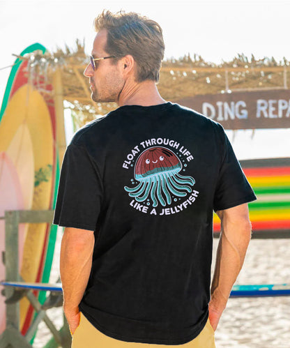 Vacation Float Through Life Like A Jellyfish Men's Cotton T-shirt