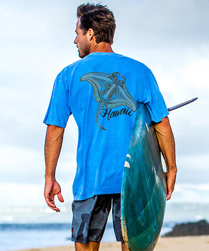 Vacation Manta Hawaii Sea Men's Cotton T-shirt