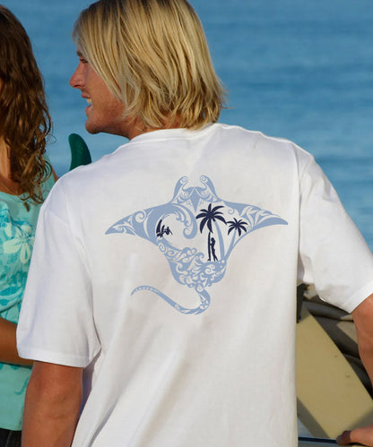 Vacation Manta Surf Hawaii Sea Men's Cotton T-shirt