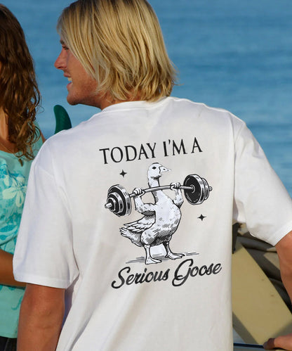 Vacation Today I'M A Serious Gooes Men's Cotton T-shirt