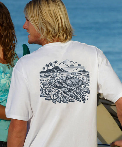 Vacation Sea turtles Men's Cotton T-shirt