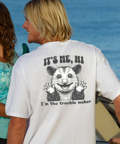 Vacation It's Me, Hi. I'm The Trouble Maker Men's Cotton T-shirt