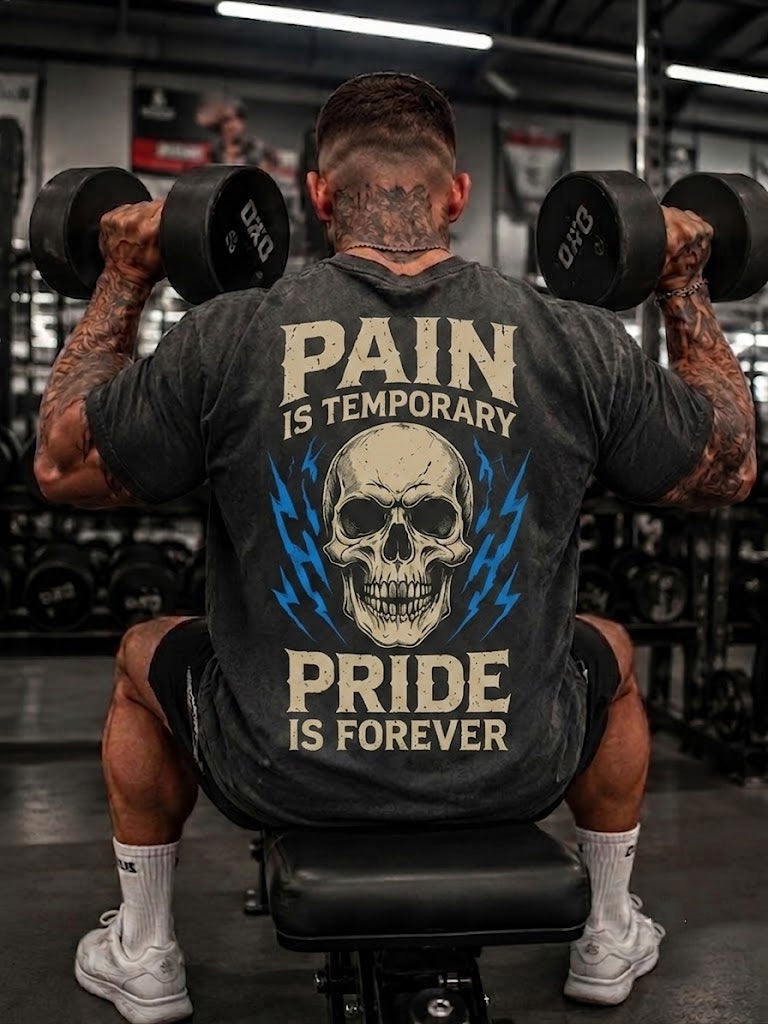 PAIN IS TEMPORARY PRIDE IS FOREVER Washed Men's T-shirt