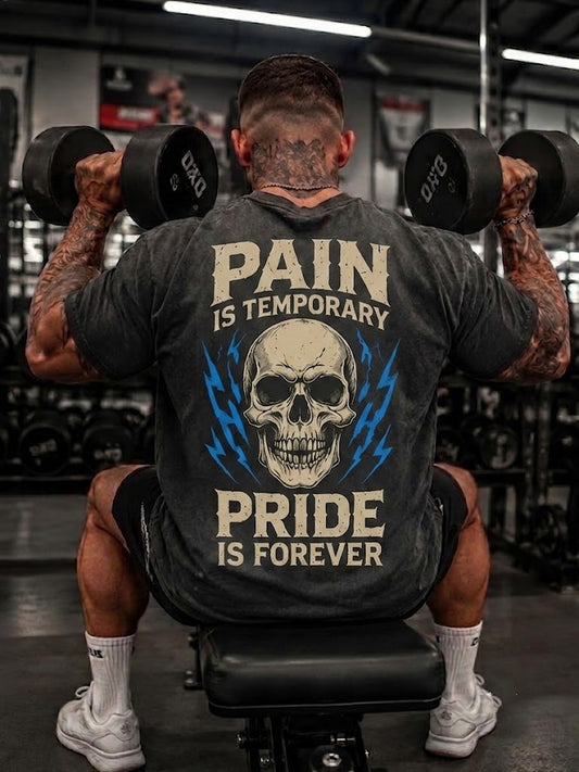 PAIN IS TEMPORARY PRIDE IS FOREVER Washed Men's T-shirt