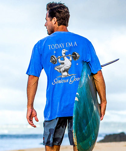 Vacation Today I'M A Serious Gooes Men's Cotton T-shirt