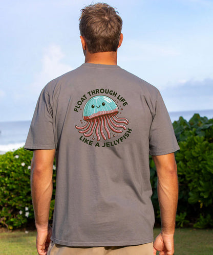 Vacation Float Through Life Like A Jellyfish Men's Cotton T-shirt
