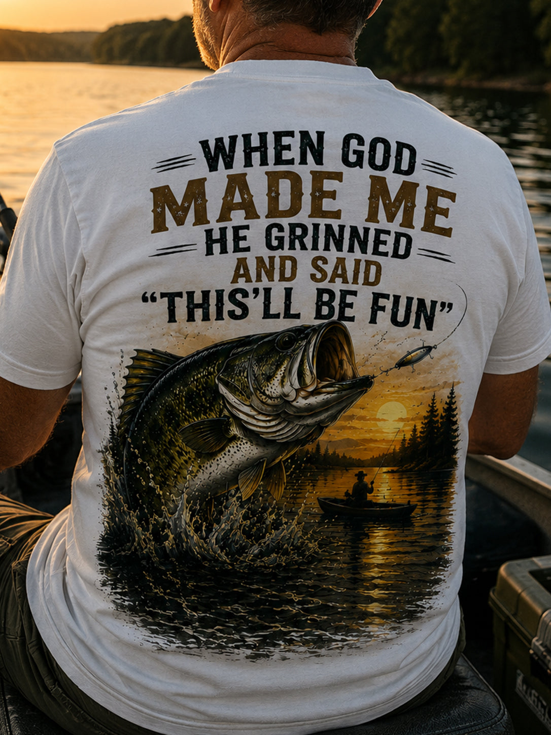 WHEN GOD MADE ME Men's T-shirt