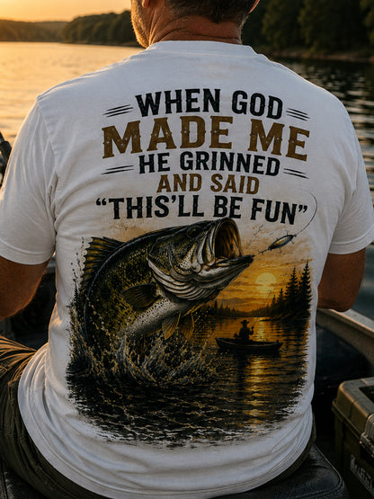 WHEN GOD MADE ME Men's T-shirt