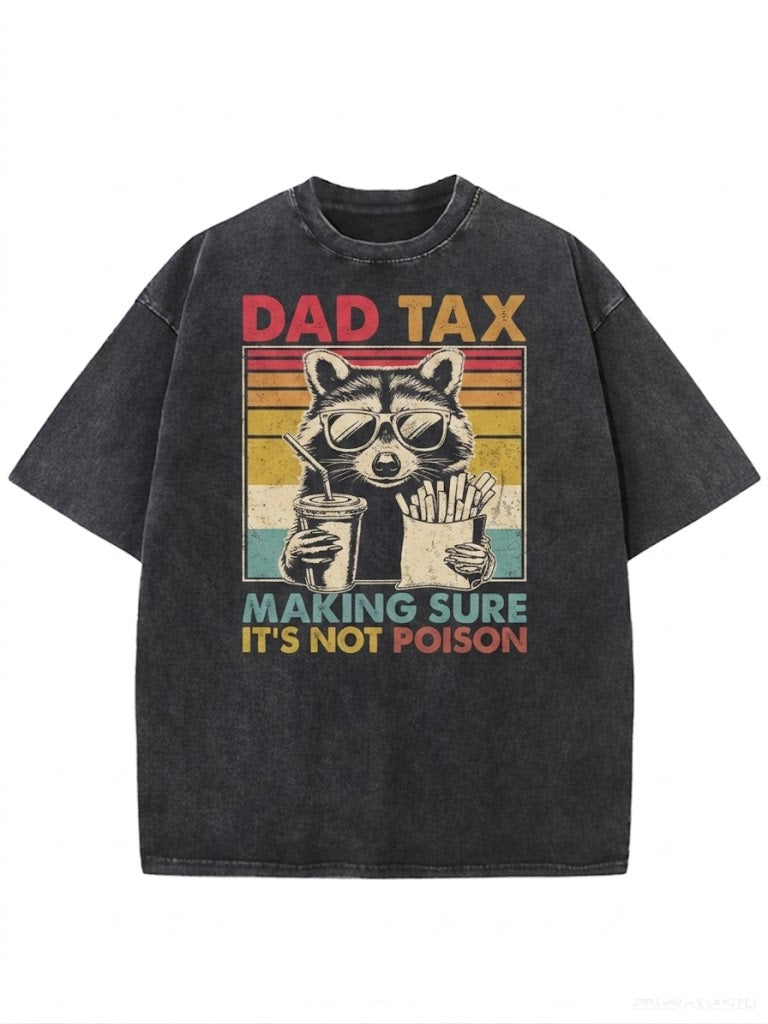 Dad Tax Washed Men's T-shirt