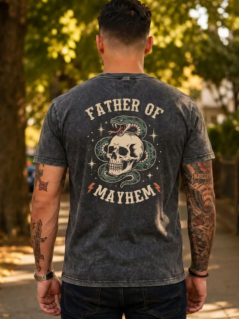 Father of Mayhem Washed Men's T-shirt