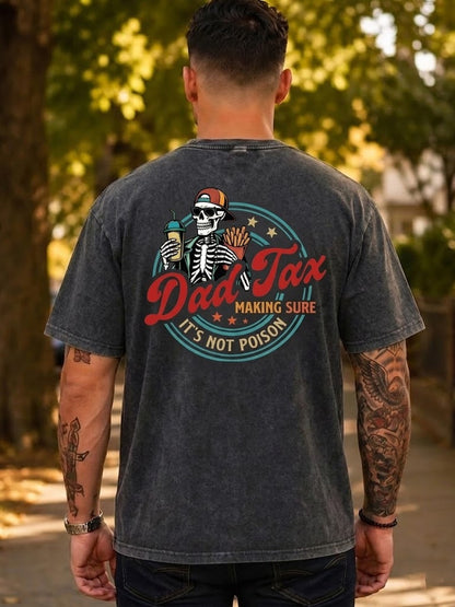 The Dad Tax Funny Washed Men's T-shirt