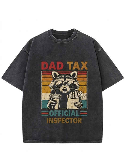 Dad Tax Official Inspector Washed Men's T-shirt