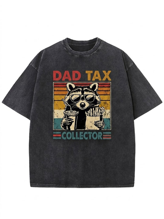 Dad Tax Collector Washed Men's T-shirt
