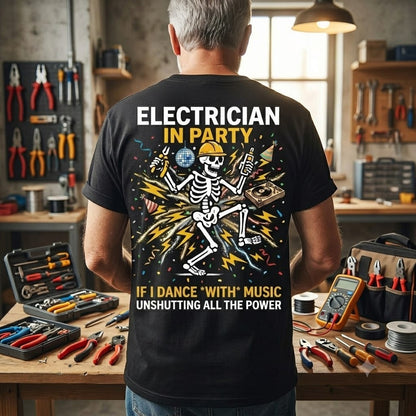 Electrician In Party Men's T-shirt