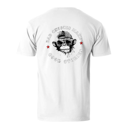 Vacation Bad Chooses Make Good Stories Gorilla Men's Cotton T-shirt