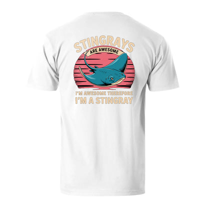 Vacation I'm Awesome Therefore Stringray Men's Cotton T-shirt