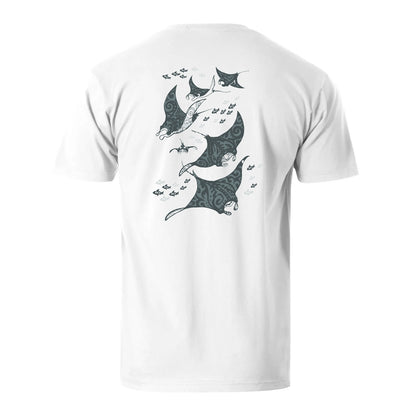 Vacation Schools Of Manta Rays Men's Cotton T-shirt