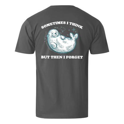 Vacation Sometimes I Think But Then I Forget Men's Cotton T-shirt
