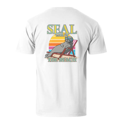 Vacation Seal You At The Beach Men's Cotton T-shirt